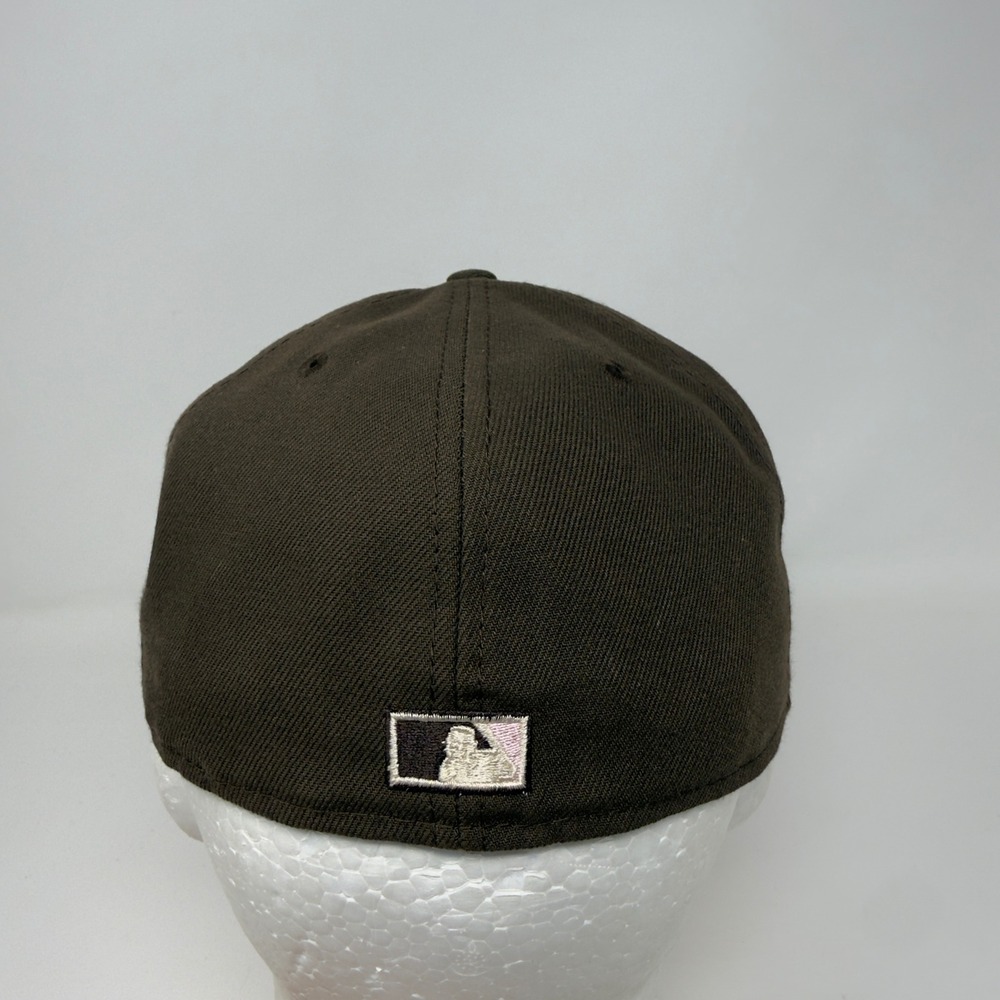 New Era Montreal Expos 59FIFTY Fitted Hat Brown Pink 35th Anniversary Size 7 1/2 - Picture 4 of 10